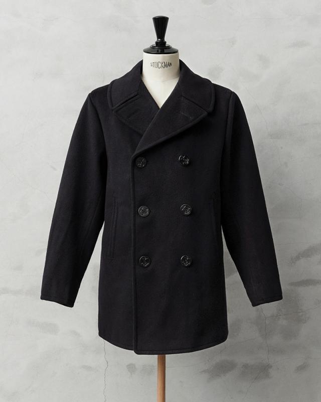 実物 USED 米軍 U.S.NAVY 70’s MELTON（メルトン）ウール ピーコート DARK NAVY / Pコート PEA COAT【Cx】【I】｜メンズ アウター ミリタリー メルトン ジャケット ダブル 前立て ビジネス カジュアル 古着 おしゃれ