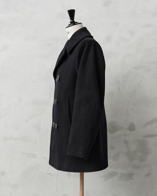 実物 USED 米軍 U.S.NAVY 70’s MELTON（メルトン）ウール ピーコート DARK NAVY / Pコート PEA COAT【Cx】【I】｜メンズ アウター ミリタリー メルトン ジャケット ダブル 前立て ビジネス カジュアル 古着 おしゃれ