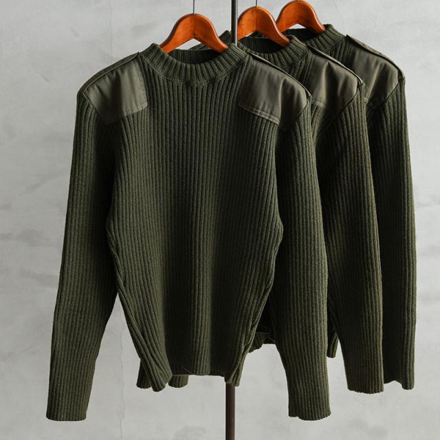 実物 新品 デッドストック 米軍 ウール コマンドセーター OD【Cx】【I】