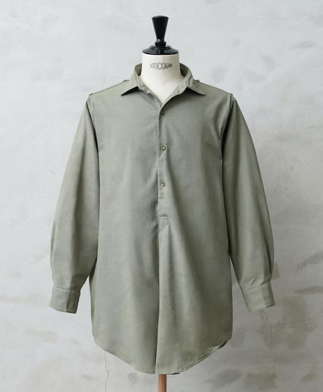 メンズ ミリタリー プルオーバー シャツ 実物 新品 デッドストック チェコ軍 1960's プルオーバー