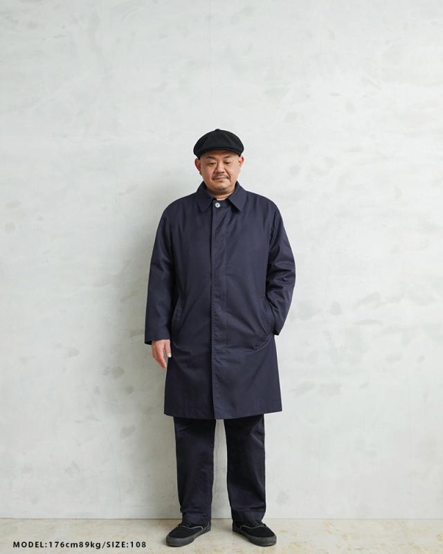 WAIPER.inc 実物 新品 デッドストック フランス軍 リメイク ステンカラーコート NAVY【I】【Cx】｜メンズ アウター レインコート 大きいサイズ ネイビー シンプル フレンチ ミリタリー 古着 ファッション ブランド おしゃれ_6