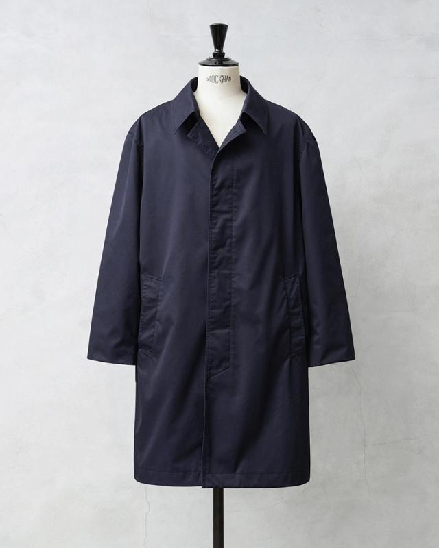 WAIPER.inc 実物 新品 デッドストック フランス軍 リメイク ステンカラーコート NAVY【I】【Cx】｜メンズ アウター レインコート 大きいサイズ ネイビー シンプル フレンチ ミリタリー 古着 ファッション ブランド おしゃれ_7