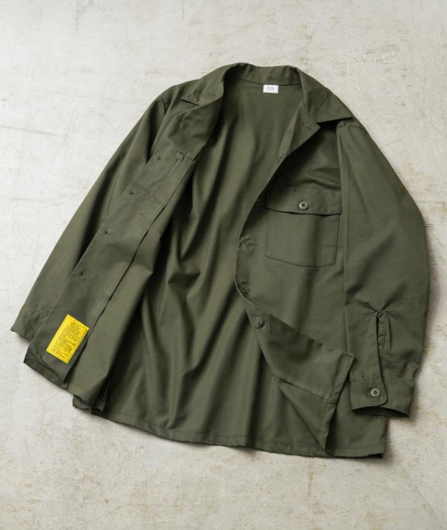 希少サイズ 実物 新品 デッドストック 米軍 ユーティリティシャツ OG-507【Cx】【I】｜ミリタリーシャツ ファティーグシャツ OG507 メンズ アメカジ ヴィンテージ 大きいサイズ 軍物 コットンポリ オープンカラーシャツジャケット_12
