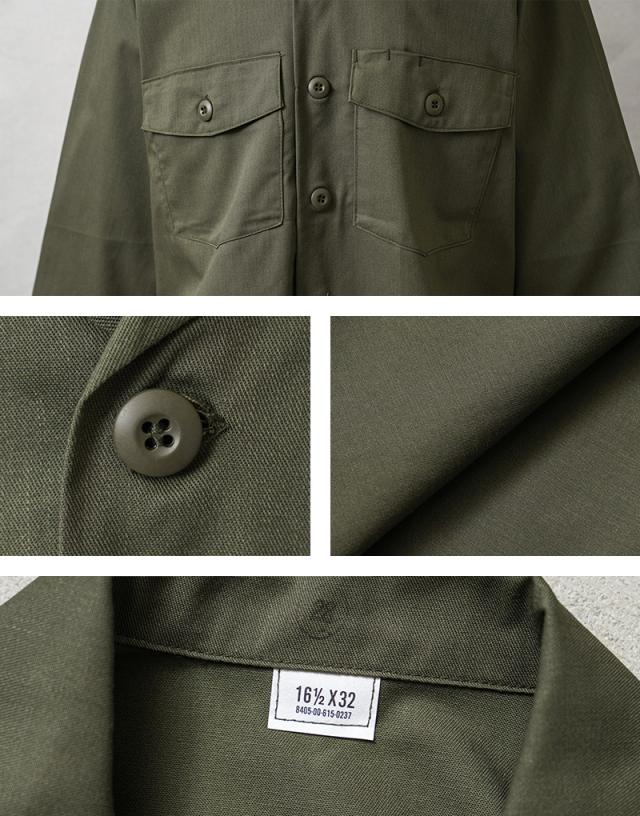 希少サイズ 実物 新品 デッドストック 米軍 ユーティリティシャツ OG-507【Cx】【I】｜ミリタリーシャツ ファティーグシャツ OG507 メンズ アメカジ ヴィンテージ 大きいサイズ 軍物 コットンポリ オープンカラーシャツジャケット_15