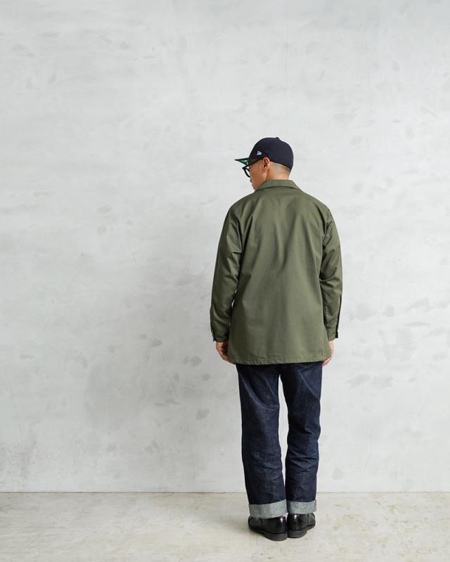 希少サイズ 実物 新品 デッドストック 米軍 ユーティリティシャツ OG-507【Cx】【I】｜ミリタリーシャツ ファティーグシャツ OG507 メンズ アメカジ ヴィンテージ 大きいサイズ 軍物 コットンポリ オープンカラーシャツジャケット_3