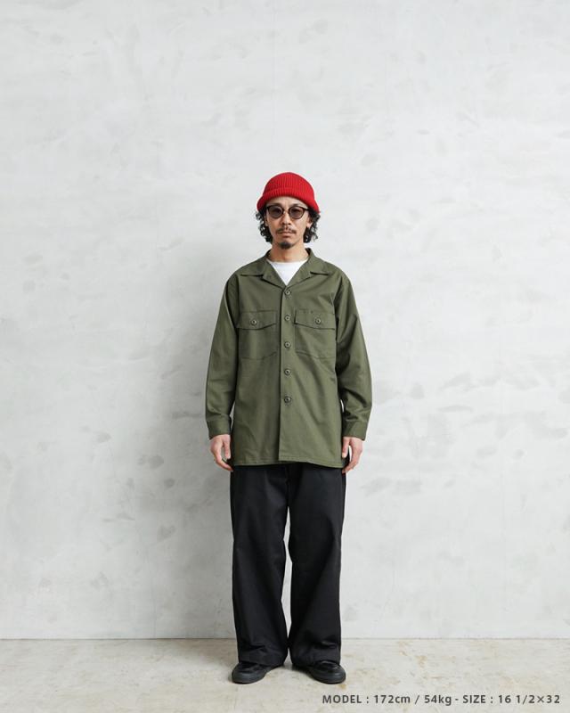 希少サイズ 実物 新品 デッドストック 米軍 ユーティリティシャツ OG-507【Cx】【I】｜ミリタリーシャツ ファティーグシャツ OG507 メンズ アメカジ ヴィンテージ 大きいサイズ 軍物 コットンポリ オープンカラーシャツジャケット_6
