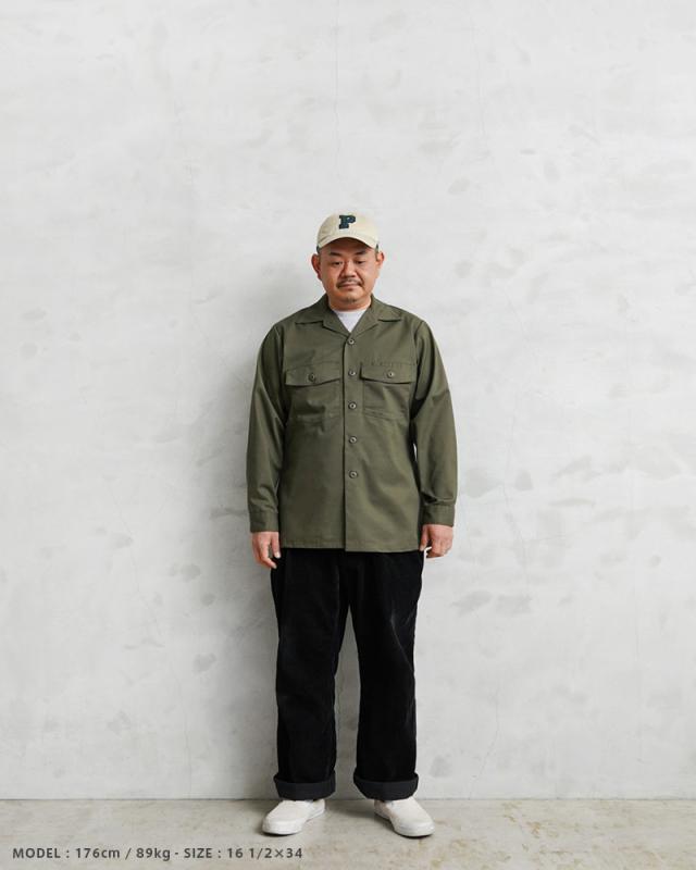 希少サイズ 実物 新品 デッドストック 米軍 ユーティリティシャツ OG-507【Cx】【I】｜ミリタリーシャツ ファティーグシャツ OG507 メンズ アメカジ ヴィンテージ 大きいサイズ 軍物 コットンポリ オープンカラーシャツジャケット_7