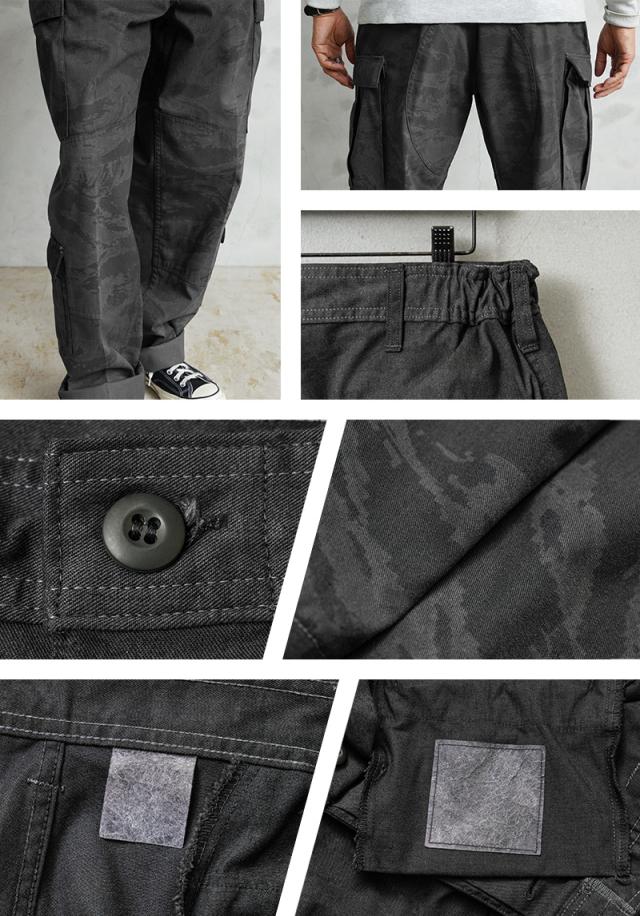 実物 新品 デッドストック 米空軍 U.S.A.F ABU カーゴパンツ BLACK染め / U.S.AIR FORCE【Cx】【I】｜米軍 ミリタリー ズボン ブラック染め メンズ アメカジ ミリタリーファッション タイガーストライプ 軍パン 作業着 ミリタリーウエア 古着 黒染め 希少