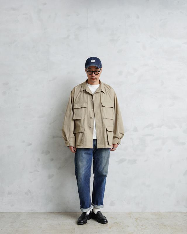 MADE IN USA 新品 米軍 デッドストック BDU ジャケット カーキ 中期型タイプ ウエストアジャスターあり【Cx】【I】｜ミリタリー アウター アメカジ メンズファッション リップストップ アメリカ製 復刻 軍用 戦闘服 古着 軍物_1