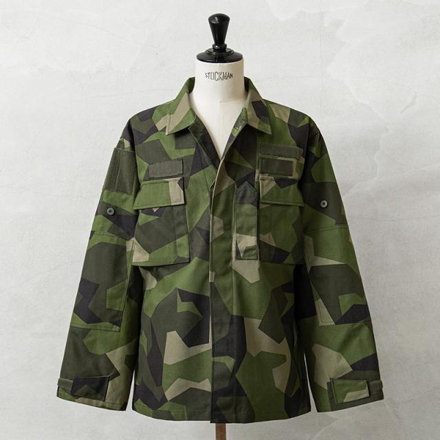 実物 新品 デッドストック スウェーデン軍 M-90 フィールドジャケット スカンジナビアカモ / M90L M90パターン【Cx】【I】｜ミリタリー アウター メンズファッション アメカジ カモフラージュ 迷彩 デザイン 古着 おしゃれ