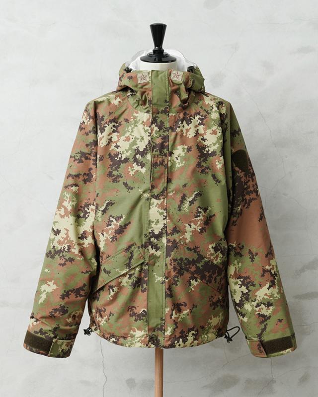 HUNTING WORLD　カモ柄　リバーシブル　ジャケット　未使用・タグ付 MILITARY 実物 新品 デッドストック イタリア軍 WATERPROOF