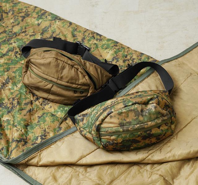 WAIPER.inc 実物 米軍 ポンチョライナー リメイク ボディバッグ