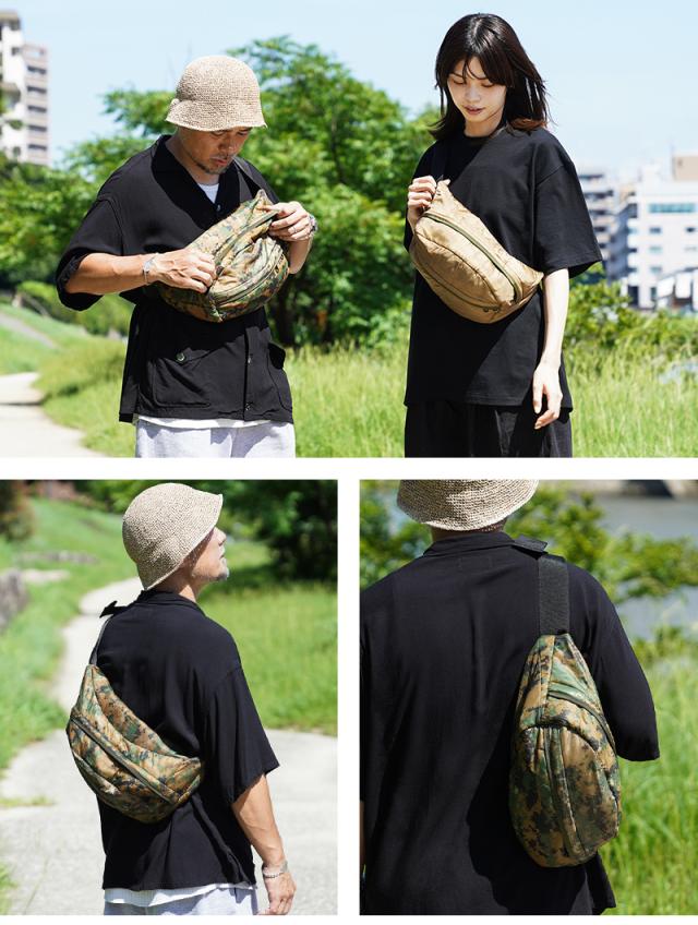WAIPER.inc 実物 米軍 ポンチョライナー リメイク ボディバッグ
