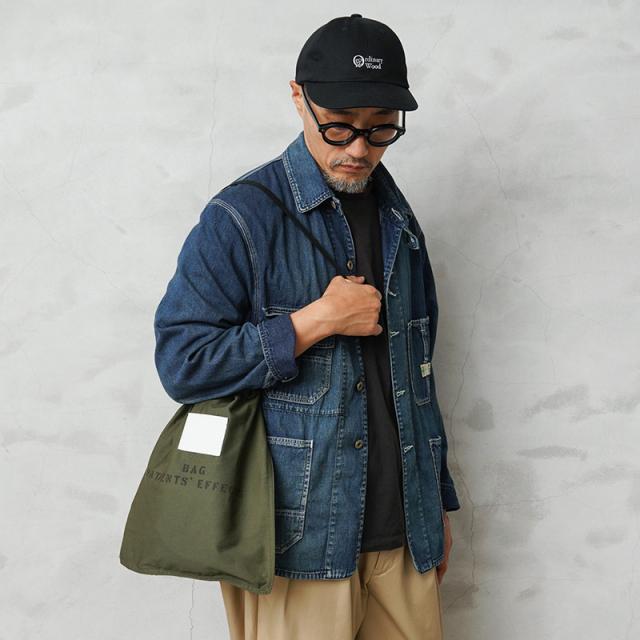 実物 新品 デッドストック カナダ軍 パーソナルエフェクツバッグ【Cx】【I】｜ミリタリー メンズファッション 巾着バッグ ショルダーバッグ ビンテージ 軍物 オリーブカラー 2WAY