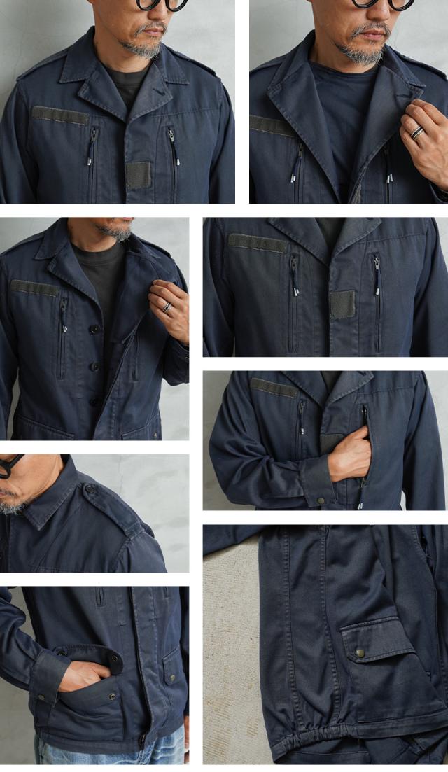 リジェクト 訳あり品 実物 USED フランス軍 F-2 ジャケット NAVY染め 
