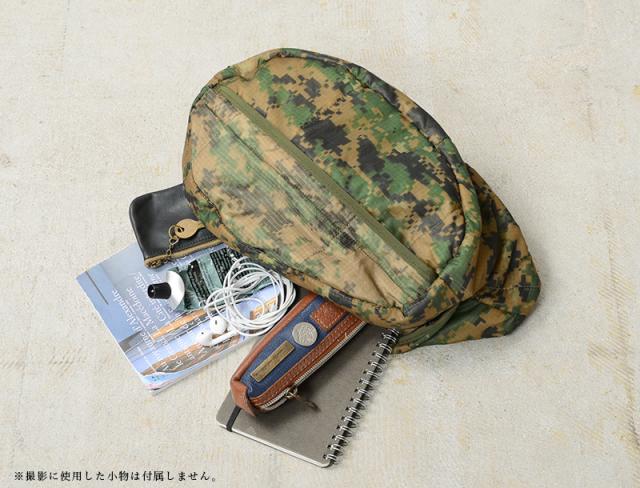 WAIPER.inc 実物 米軍 ポンチョライナー リメイク ボディバッグ