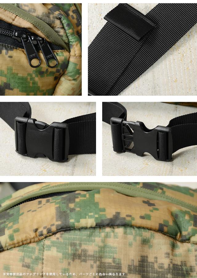 WAIPER.inc 実物 米軍 ポンチョライナー リメイク ボディバッグ