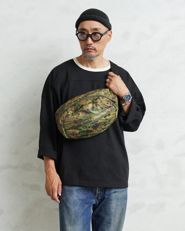 WAIPER.inc 実物 米軍 ポンチョライナー リメイク ボディバッグ