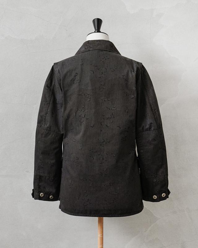 実物 USED 米軍 6Cデザート（チョコチップ）カモ BDUジャケット BLACK