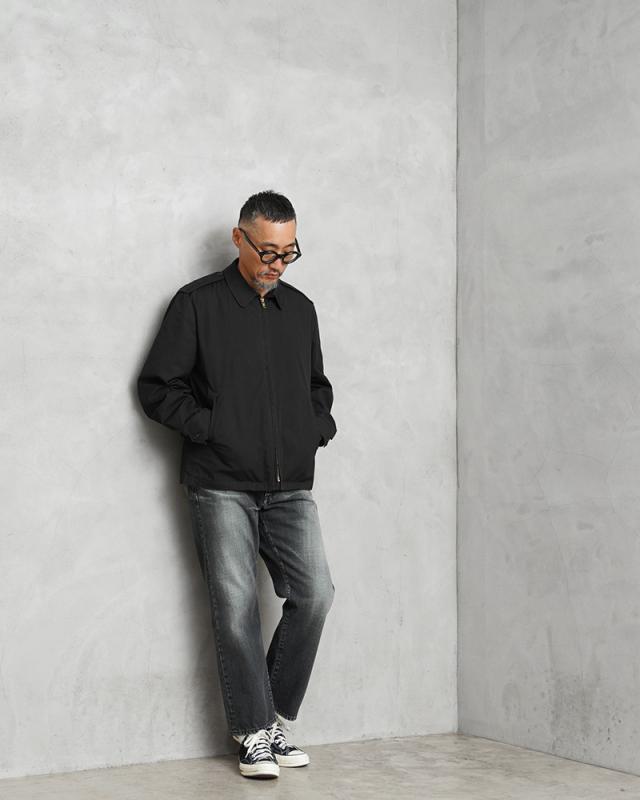 MADE IN USA USED U.S.ARMY ヴィンテージ ユーティリティージャケット ライナー付き BLACK【Cx】【I】｜メンズファッション アメカジ ミリタリー ライトアウター 米軍ジャケット ブラック 軍物ファッション おしゃれ