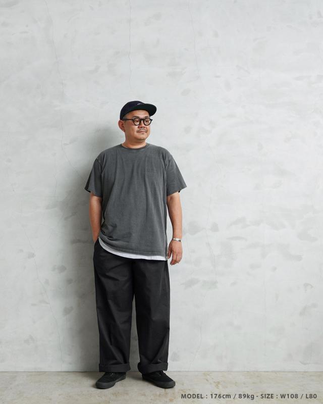 実物 新品 デッドストック ドイツ軍 BW コットン ワークパンツ BLACK染め【Cx】【I】｜メンズファッション ミリタリー ブラック ベルト付き ワイドシルエット ミリタリーパンツ_6
