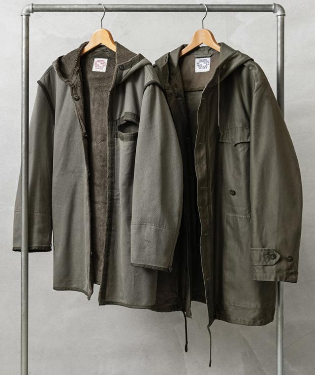 実物 USED ドイツ軍 ボアライニング フィールドパーカー OD