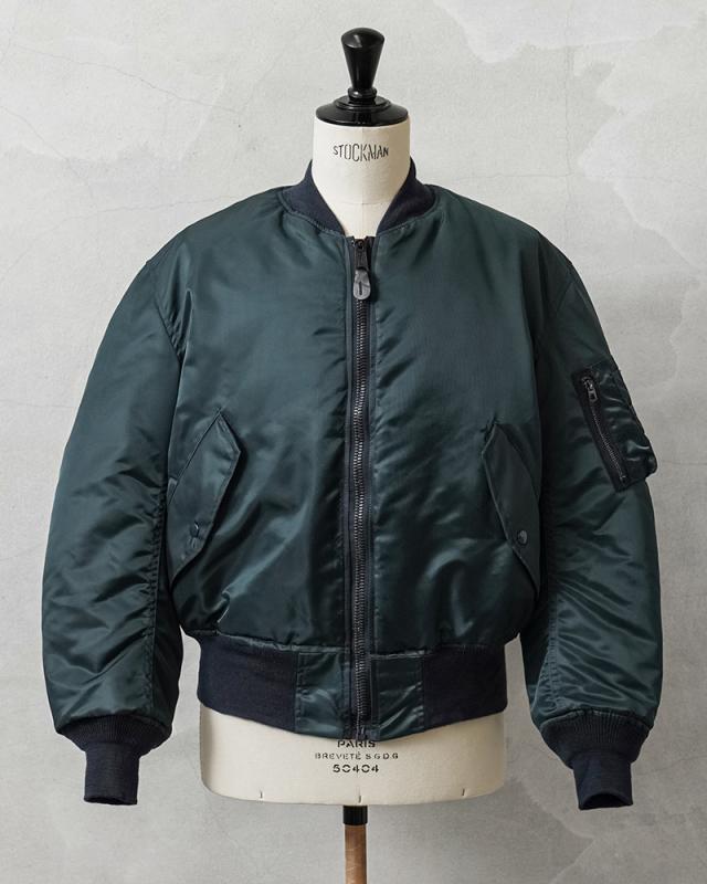 GREENBRIER IND.INC グリーンブライヤー インダストリーズ 90’s MADE IN USA MA-1 フライトジャケット A.F.BLUE【ORANGE LINING】【Cx】【I】