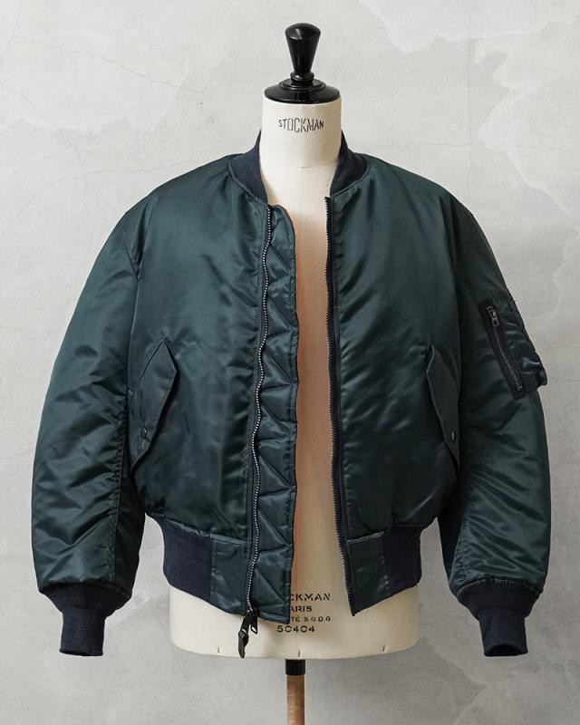 GREENBRIER IND.INC グリーンブライヤー インダストリーズ 90’s MADE IN USA MA-1 フライトジャケット A.F.BLUE【ORANGE LINING】【Cx】【I】