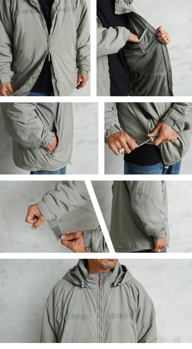 実物 USED 米軍 ECWCS Gen III Level7 ジャケット URBAN GREY