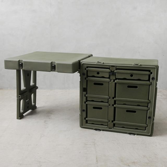 実物 新品 デッドストック 米軍 PELICAN シングル フィールドデスク イス付き【一部離島配送不可】【Cx】【I】【K】_1