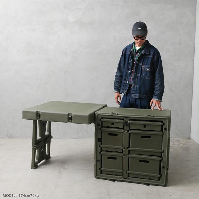 実物 新品 デッドストック 米軍 PELICAN シングル フィールドデスク イス付き【一部離島配送不可】【Cx】【I】【K】_5