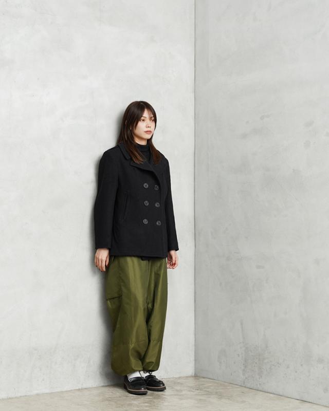実物 USED 米軍 レディース U.S.NAVY ウール ピーコート BLACK / Pコート PEA COAT【Cx】【I】