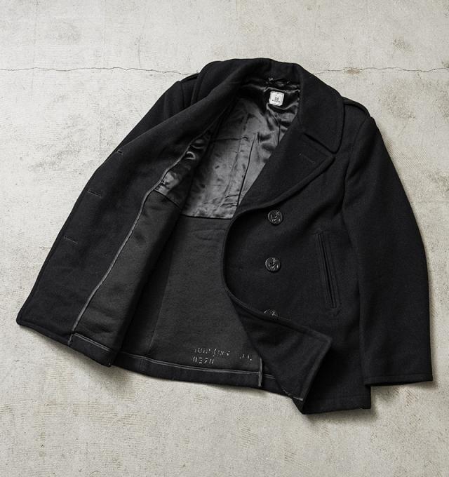実物 USED 米軍 レディース U.S.NAVY ウール ピーコート BLACK / Pコート PEA COAT【Cx】【I】