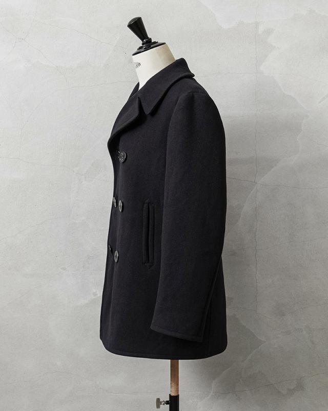 実物 USED 米軍 U.S.NAVY 50’s「CLOTHING SUPPLY OFFICE」KERSEY（カージー）ウール ピーコート DARK NAVY【Cx】【I】