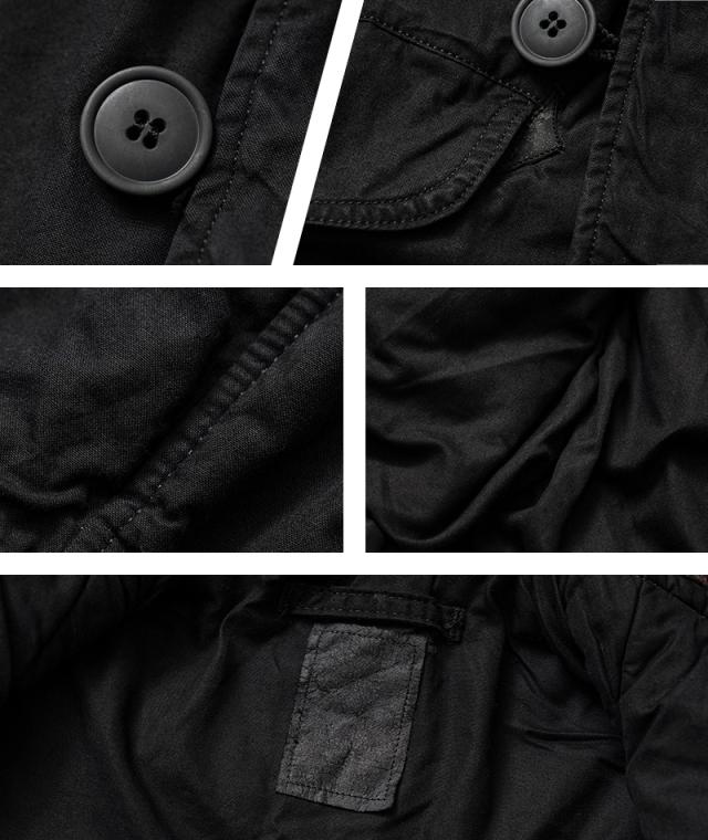 希少 実物 USED 米軍 N-3B フライトジャケット ブラックファー DEEP