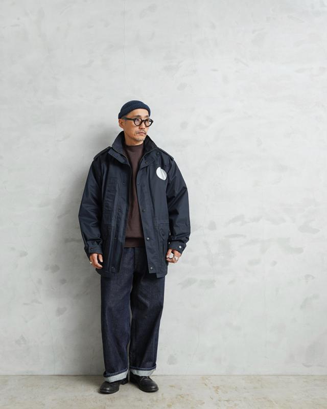 実物 USED オランダ軍 フリースライナー付き スタンドカラー フィールドジャケット NAVY【Cx】【I】_1