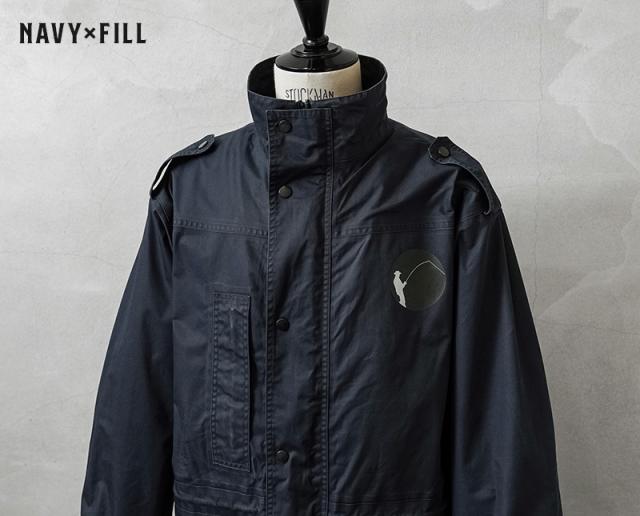 実物 USED オランダ軍 フリースライナー付き スタンドカラー フィールドジャケット NAVY【Cx】【I】_2