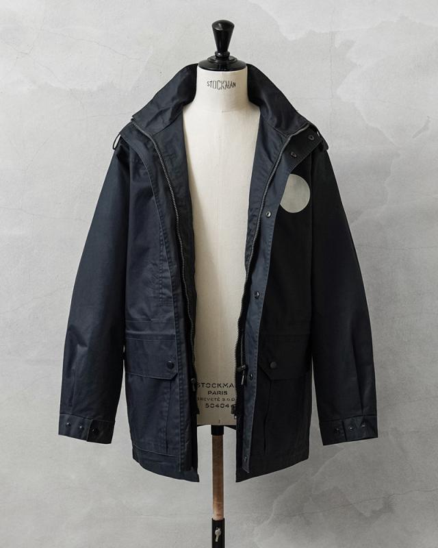 実物 USED オランダ軍 フリースライナー付き スタンドカラー フィールドジャケット NAVY【Cx】【I】_7