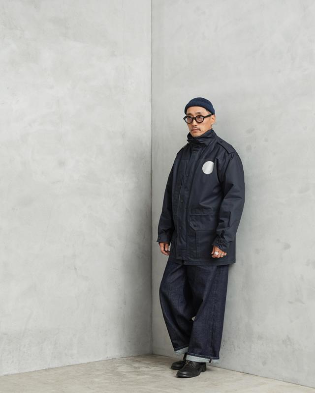 実物 USED オランダ軍 フリースライナー付き スタンドカラー フィールドジャケット NAVY【Cx】【I】_8
