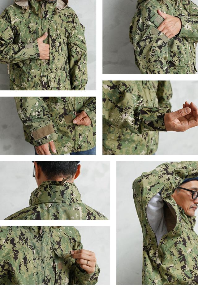 実物 新品 デッドストック 米海軍 NWU GORE-TEXパーカー TYPEIII AOR2