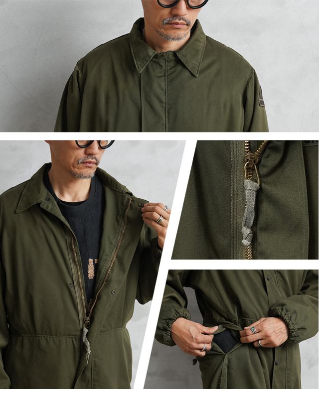 実物 USED 米軍 ヘリクルー メカニック カバーオール ブラスジップ【Cx】【I】_6