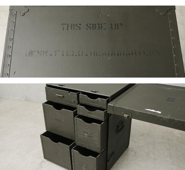 実物 USED 米軍 U.S.ARMY 米陸軍 フィールドデスク 中隊デスク BIT BIG（奥行長め）【Cx】【I】【K】【一部離島配送不可】