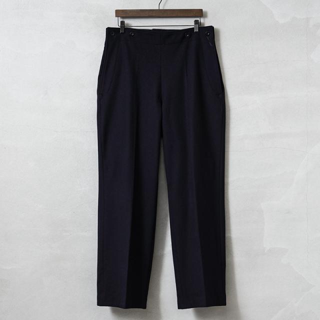 実物 USED ドイツ軍 ウール セーラーパンツ NAVY ウエスト飾りボタン【Cx】【I】