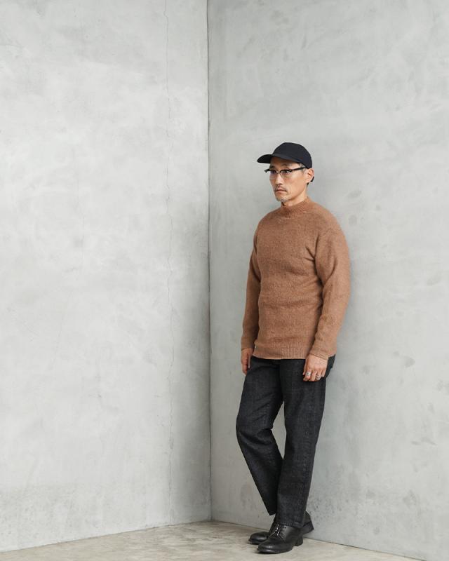 実物 新品 デッドストック ロシア軍（旧ソ連軍） モックネック ウールセーター ブラウン【Cx】【I】