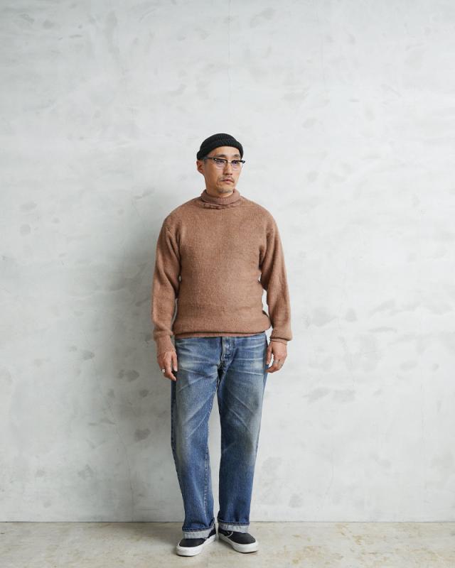 実物 新品 デッドストック ロシア軍（旧ソ連軍） タートルネック ウールセーター ブラウン【Cx】【I】