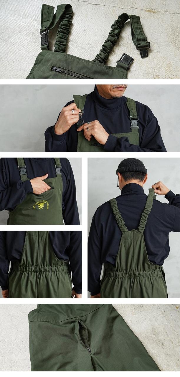実物 新品 デッドストック イタリア フォレストガード GORE-TEX オーバーパンツ / オーバーオール【Cx】【I】｜ミリタリー メンズ ゴアテックス トラウザー 防水 レインウェア_13