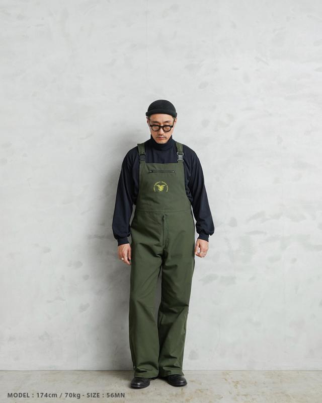 実物 新品 デッドストック イタリア フォレストガード GORE-TEX オーバーパンツ / オーバーオール【Cx】【I】｜ミリタリー メンズ ゴアテックス トラウザー 防水 レインウェア_1