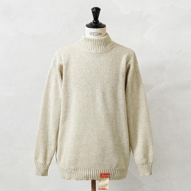 実物 新品 デッドストック ロシア軍（旧ソ連軍）モックネック セーター ナチュラル / ハイネック【Cx】【I】