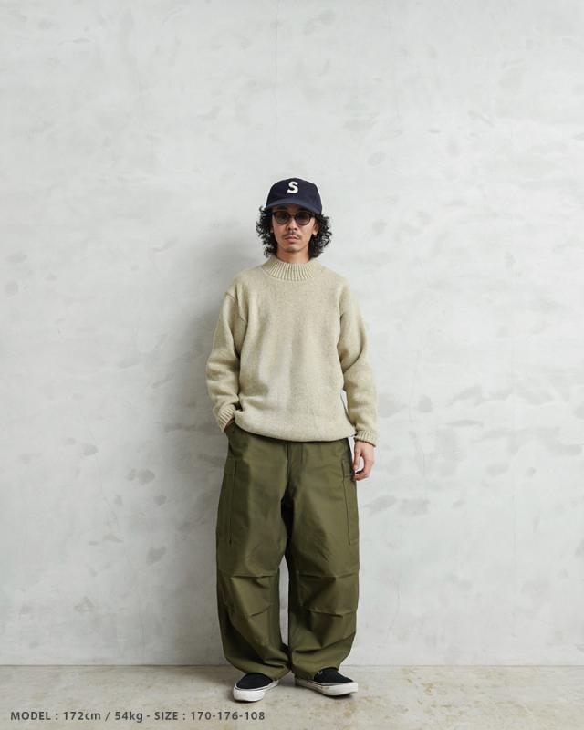 実物 新品 デッドストック ロシア軍（旧ソ連軍）モックネック セーター ナチュラル ALMOST DEADSTOCK / ハイネック【Cx】【I】_5
