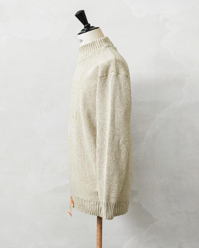 実物 新品 デッドストック ロシア軍（旧ソ連軍）モックネック セーター ナチュラル ALMOST DEADSTOCK / ハイネック【Cx】【I】_7